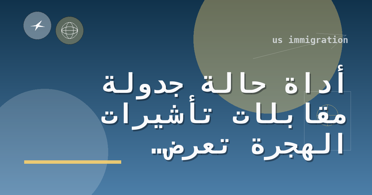 أداة حالة جدولة مقابلات تأشيرات الهجرة تعرض تحديثاً شهرياً لمواعيد المعالجة الحالية